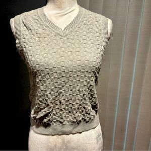 Buzz Cuts Gray Sweater Children's Sleeveless V Neck Sweater Kids Size 14